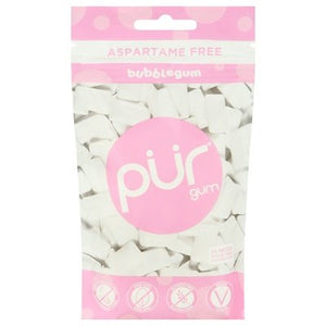 Pur Gum Chewing Gum Aspartame Free Sugar Free Bubblegum 12/77 GR [UNFI #2020154] [ebt] T