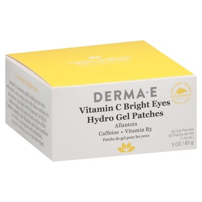 Derma E Hydro Gel Patches Bright Eyes Vitamin C 1/3 OZ [UNFI #2532224] T