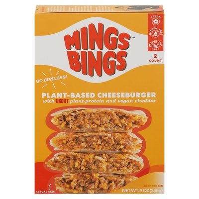 Mings Bings Vegan Cheeseburger Patties 6/9 OZ [UNFI  #2702967]