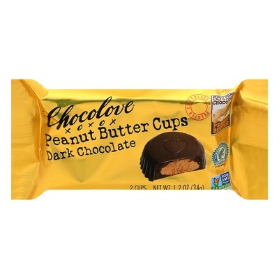 Chocolove Dark Chocolate Peanut Butter Cups 10/1.2 OZ [UNFI #2950244] [ebt] T