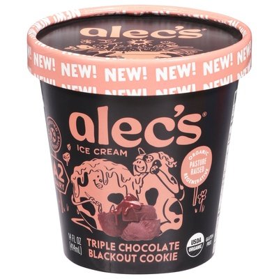 Alecs Ice Cream Triple Chocolate Blackout 8/14 OZ [UNFI  #3051232]