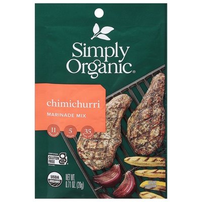 Simply Organic Marinade Mix Chimichurri 12/.71 OZ [UNFI #2947240] [ebt]