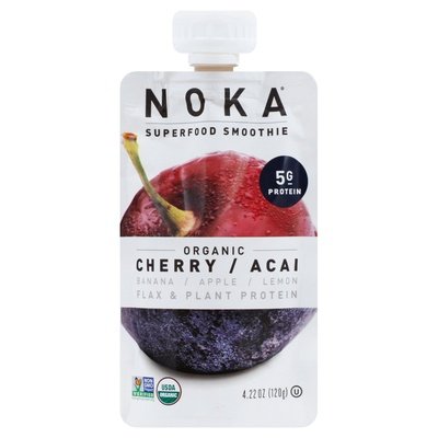 Noka Superfood Smoothie Organic Cherry/Acai 6/4.22 OZ [UNFI #2308153] [ebt]