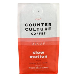 Counter Culture Coffee Coffee Organic Whole Bean Slow Motion Decaf 6/12 OZ [UNFI #2775500] [ebt]
