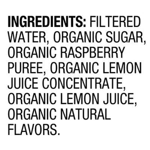 Santa Cruz Organic Beverage Raspberry Lemonade 8/16 OZ [UNFI #2552727] [ebt]