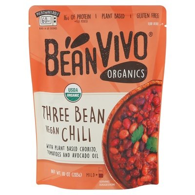 Beanvivo Three Bean Chili Vegan Mild 6/10 OZ [UNFI #2697902] [ebt]