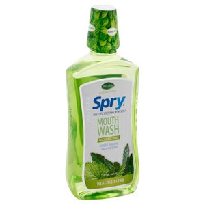 Spry Mouth Wash Healing Blend Herbal Mint 16 OZ [UNFI #2020352] T