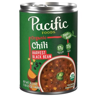 Pacific Foods Chili Organic Harvest Black Bean 12/16.6 Z [UNFI #2886562] [ebt]