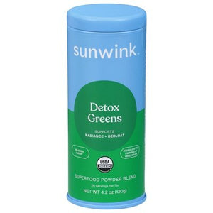 Sunwink Superfood Powder Mix Detox Greens 4.2 OZ [UNFI #2865566] [ebt]