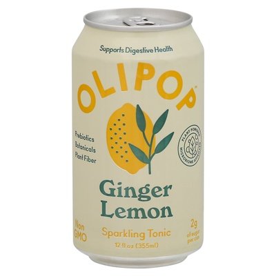 Olipop Sparkling Tonic Ginger Lemon 12/12 OZ [UNFI #2424943] [ebt] T