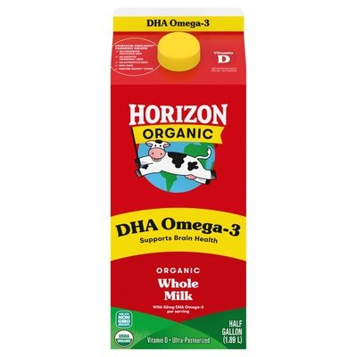 Horizon Milk Organic Whole 6/64 OZ [UNFI #0119180] [ebt] T