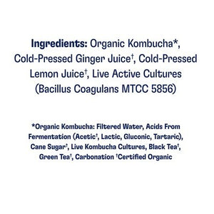 Health-Ade Kombucha Ginger Lemon 6/48 OZ [UNFI #2701167] [ebt] T