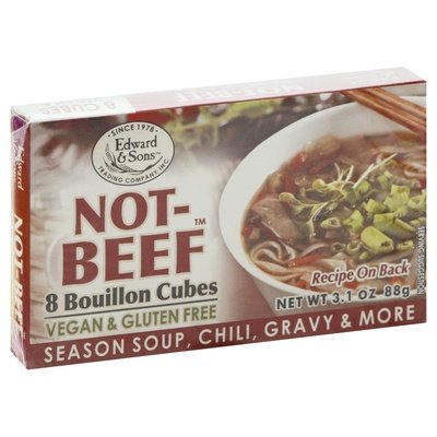 Edward & Sons Bouillon Cubes Not-Beef 12/3.1 OZ [UNFI #154914] [ebt]