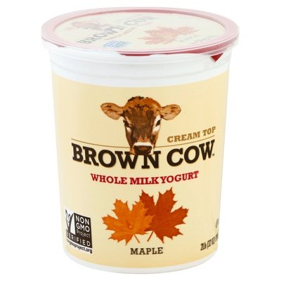 Brown Cow Yogurt Whole Milk Maple 6/32 OZ [UNFI #0391813] [ebt]