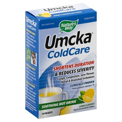 Natures Way Cold Care Hot Drink Lemon Flavored 10 Ct [UNFI #0300434] T