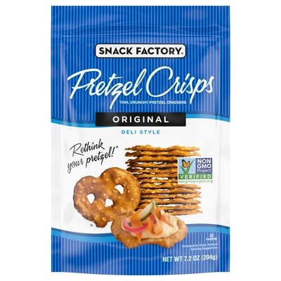 Pretzel Crisps Pretzel Crackers Original Deli Style 12/7.2 OZ [UNFI #1799899] [ebt]