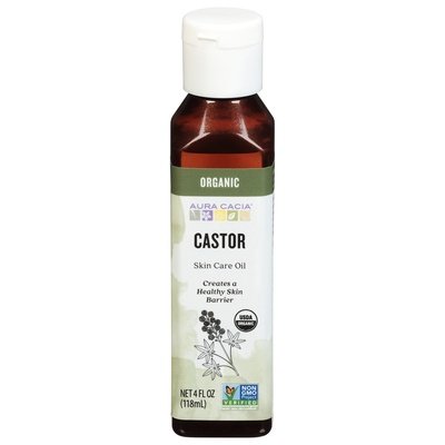 Aura Cacia Skin Care Oil Organic Castor 1/4 OZ [UNFI #1571793] T