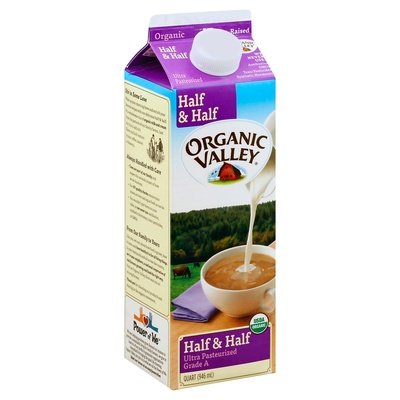 Organic Valley Half & Half 12/32 OZ [UNFI #0100917] [ebt] T