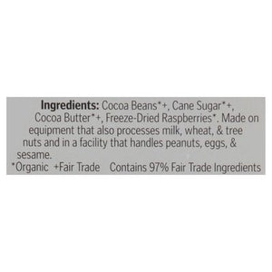 Theo Chocolate Dark Chocolate Organic Raspberry 70% 12/3 OZ [UNFI #1505346] [ebt] T