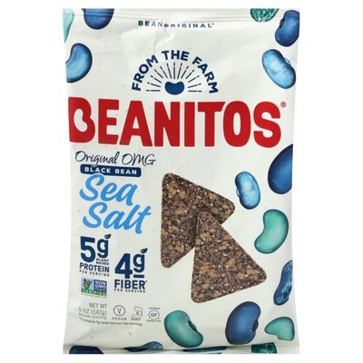 Beanitos Bean Chips Original OMG Sea Salt 6/5 OZ [UNFI #2353506] [ebt]