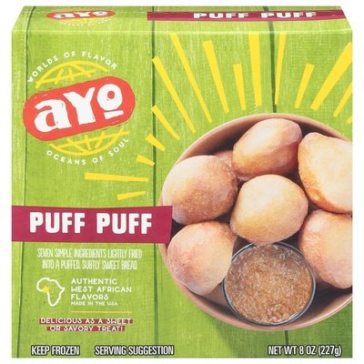 Ayo Foods Puff Puff Sweet Bread 6/8 OZ [UNFI  #2762243] T