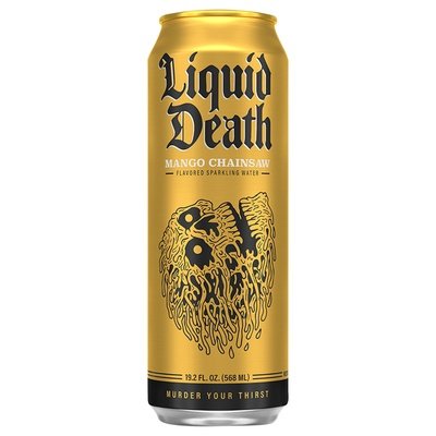 Liquid Death Sparkling Water Mango Chainsaw Flavored 24/19.2 OZ [UNFI #2930378] [ebt] T