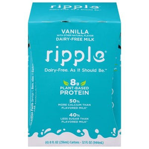 RIPPLE Vanilla, Non Dairy 4/8 OZ [UNFI #2089944] [ebt]