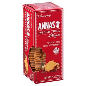 Annas Swedish Thins Ginger 12/5.25 OZ [UNFI #0874024] [ebt]