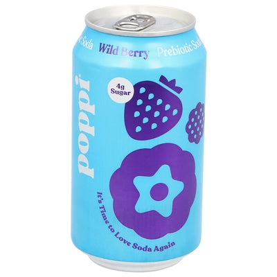 Poppi Soda Prebiotic Wild Berry 12/12 oz [UNFI #3119310] T [ebt]