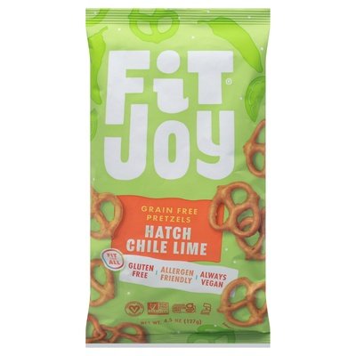 Fitjoy Pretzels Grain Free Hatch Chile Lime 12/4.5 OZ [UNFI #2640811] [ebt]