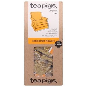 Teapigs Tea Chamomile Flowers Caffeine Free Tea Temples 6/15 CT [UNFI #1886209] [ebt]