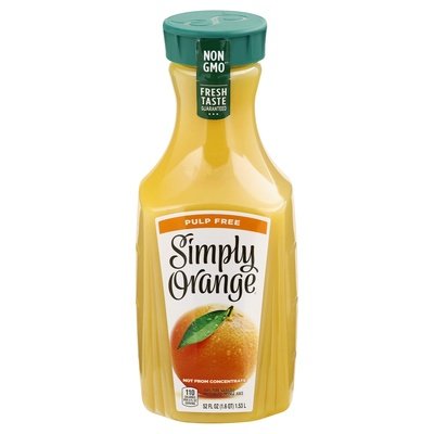 Simply Juice Orange Pulp Free 6/52 OZ [UNFI #2207876] [ebt] T