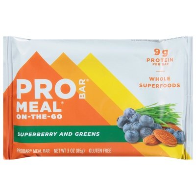 Probar Meal Bar On-The-Go Superberry And Greens 12/3 OZ [UNFI #1191600] [ebt]