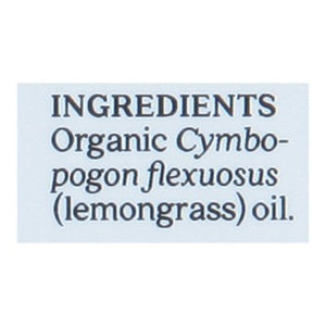 Aura Cacia Pure Essential Oil Organic Lemongrass 1/.25 OZ [UNFI #326892] T