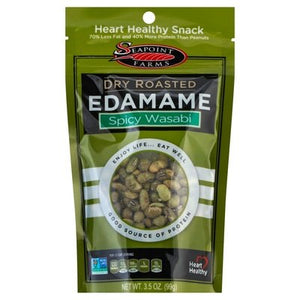 Seapoint Farms Edamame Dry Roasted Spicy Wasabi 12/3.5 OZ [UNFI #0787895] [ebt]