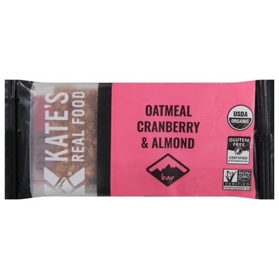 Kates Real Food Bar Oatmeal Cranberry & Almond 12/2.2 OZ [UNFI #2845410] [ebt]