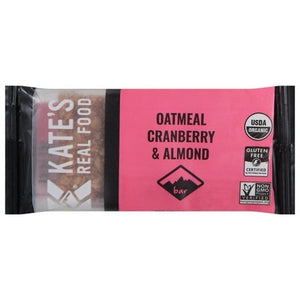 Kates Real Food Bar Oatmeal Cranberry & Almond 12/2.2 OZ [UNFI #2845410] [ebt]
