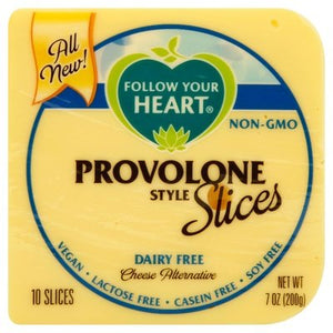 Follow Your Heart Cheese Alternative Slices Dairy Free Provolone Style 12/7 OZ [UNFI #3041928] [ebt]
