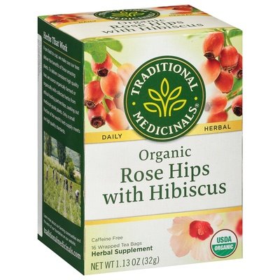 Traditional Medicinals Herbal Tea Organic Rose Hips with Hibiscus Tea Bags 6/16 BAG [UNFI #1838580] [ebt]