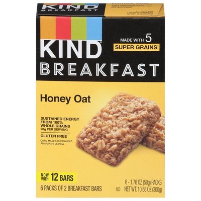 Kind Breakfast Bars Honey Oat 5/6/1.76 [UNFI #2902997] [ebt]