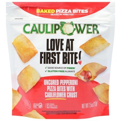 Caulipower Uncured Pepperoni Pizza Bites 8/7.5 OZ [UNFI  #2998771]