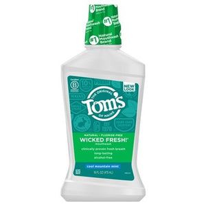 Toms Of Maine Mouthwash Cool Mountain Mint Wicked Fresh 1/16 OZ [UNFI #264606] T