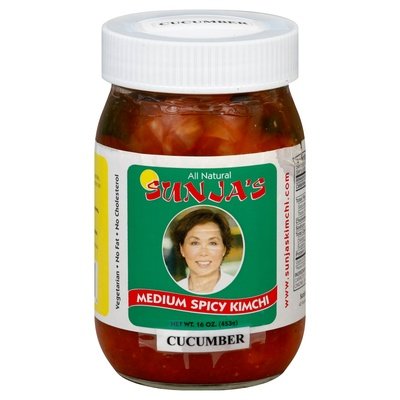 Sunjas Kimchi Medium Spicy Cucumber 12/16 OZ [UNFI #0426528] [ebt]