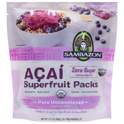 OG2 Sambazon Pure Acai 4pk 10/4/100GRM [UNFI  #2727279]