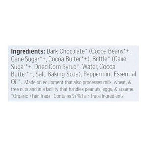 Theo Chocolate Dark Chocolate Organic Peppermint Crunch 12/2.8 OZ [UNFI #2851426] [ebt] T