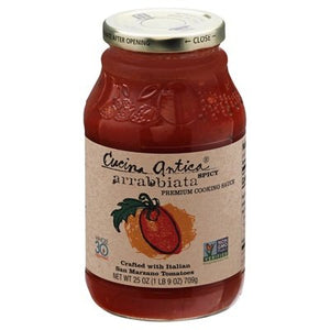 Cucina Antica Cooking Sauce Premium Spicy Arrabbiata 12/25 OZ [UNFI #0148221] [ebt]