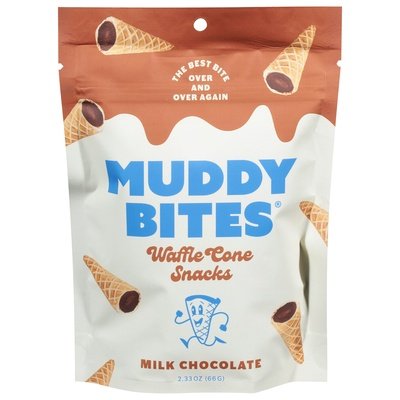 Muddy Bites Waffle Cone Snacks Milk Chocolate 12/2.33 Z [UNFI #2887958] [ebt]