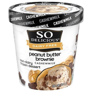 So Delicious Peanut Butter Brownie 8/PINT [UNFI  #2681633]