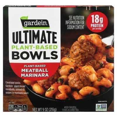 Gardein Meatball Marinara Bowl 8/9 OZ [UNFI  #2964906]