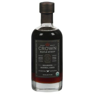Crown Maple Syrup Maple Syrup Bourbon Barrel Aged 8/8.5 OZ [UNFI #2098275] [ebt] T
